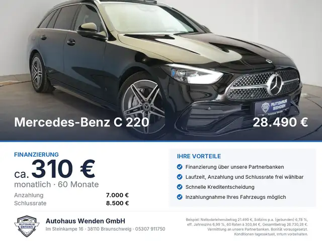 Mercedes-Benz C 220 d T 9G Tronic AMG Leder/Distronic/Pano/Kam
