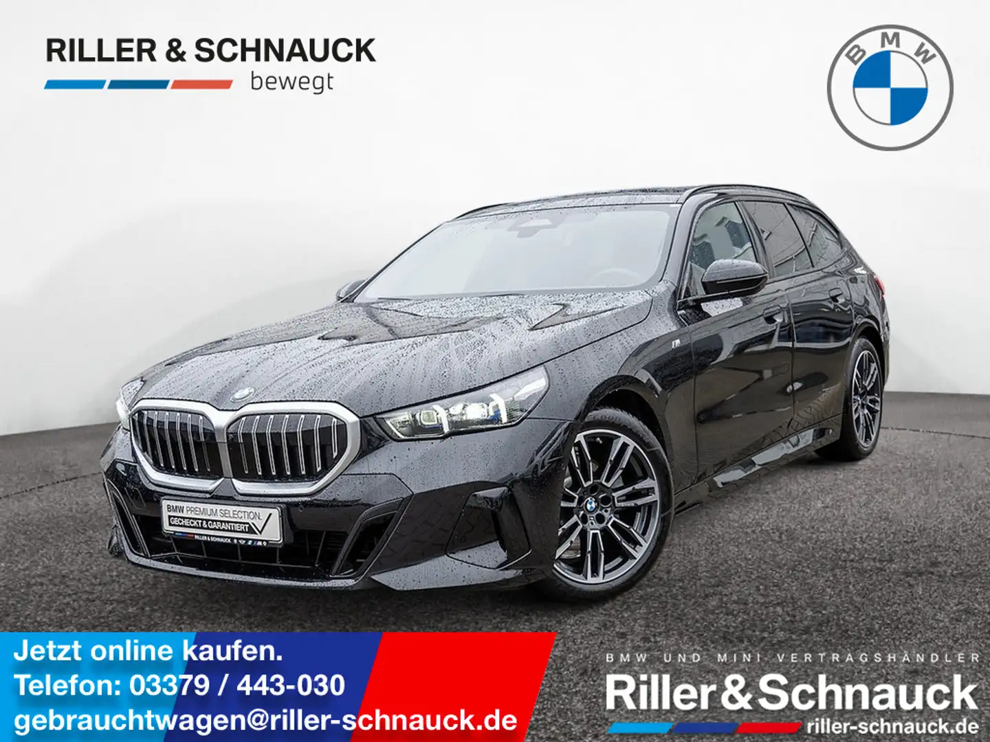 BMW 520 d Touring M-Sport SITZBELÜFTUNG STANDHZ Schwarz - 1