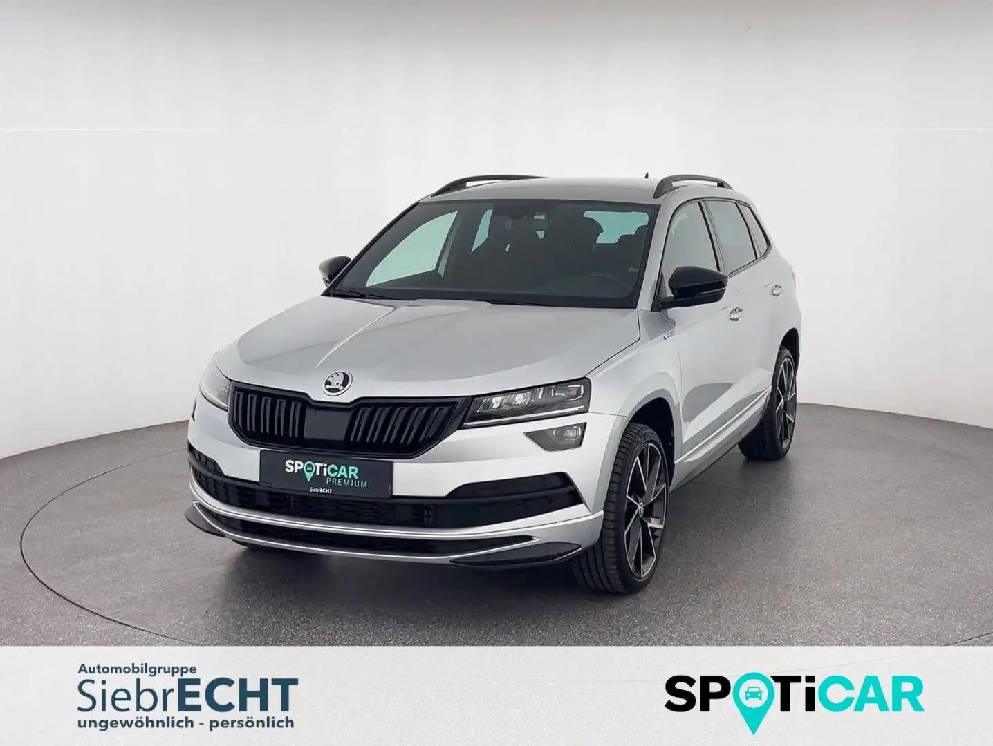 Skoda Karoq Sportline 1.5 *NAVI*AHK*RFK*uvm Silber - 1