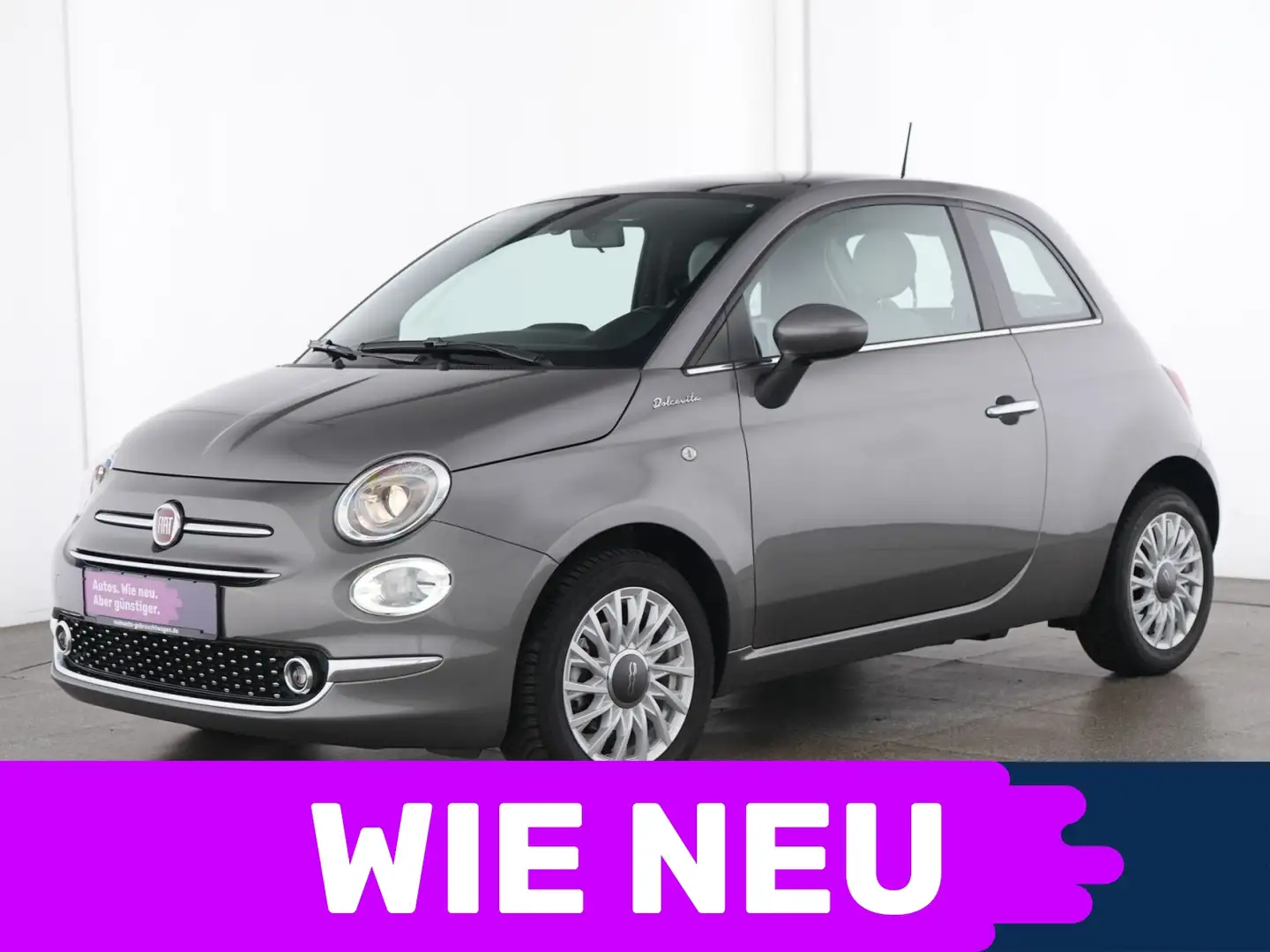 Fiat 500 Dolcevita Panoramadach|PDC|Apple CarPlay Gris - 1