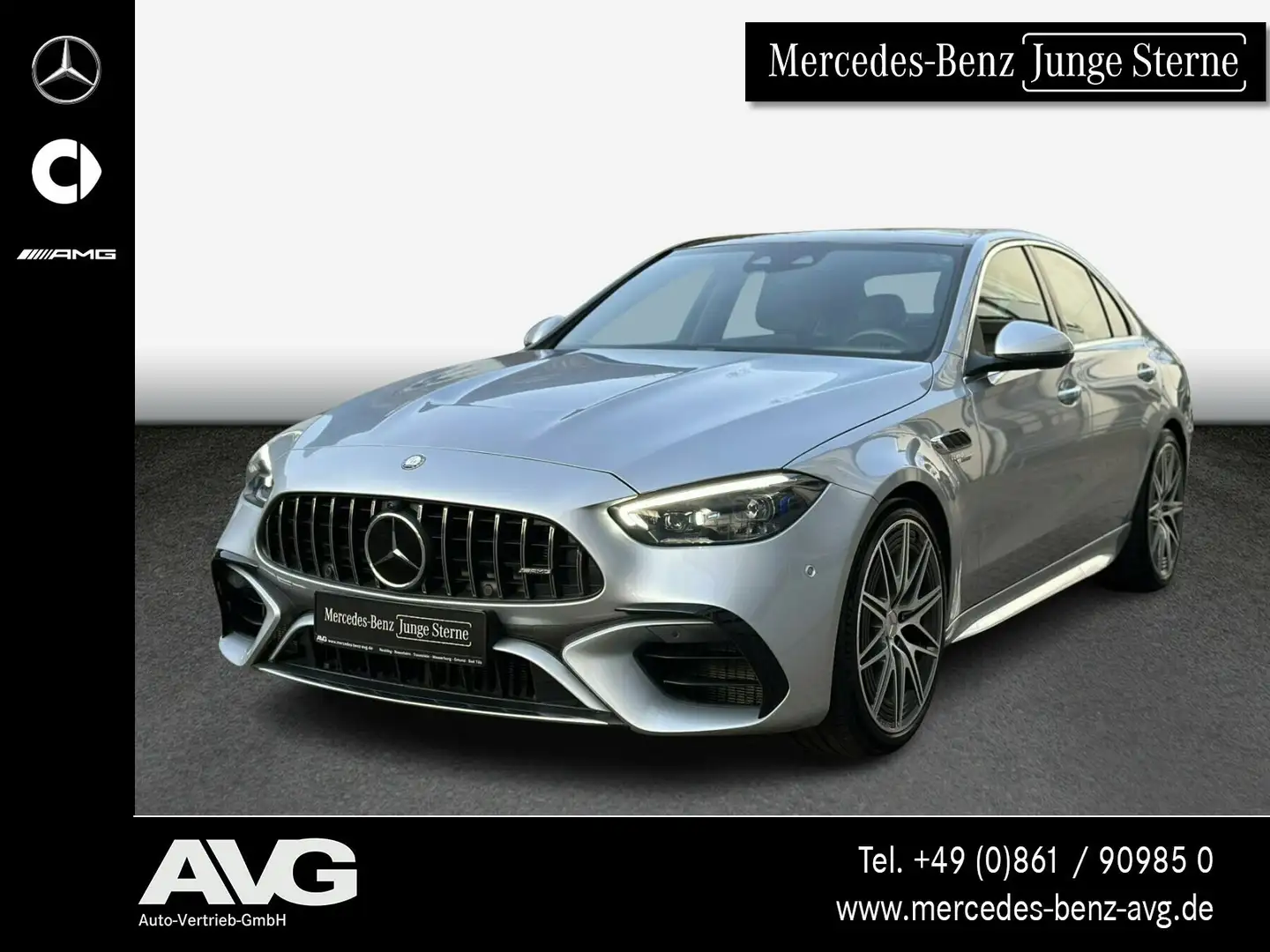 Mercedes-Benz C 63 AMG AMG C 63 S E Pano Memory PerfSou Distr DigLight Silber - 1