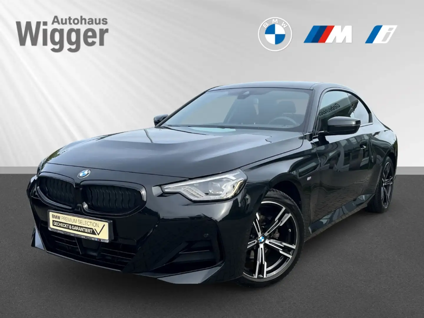 BMW 218 i M Sport Coupe/Navi/HarmanKardon/LED/ACC Schwarz - 1