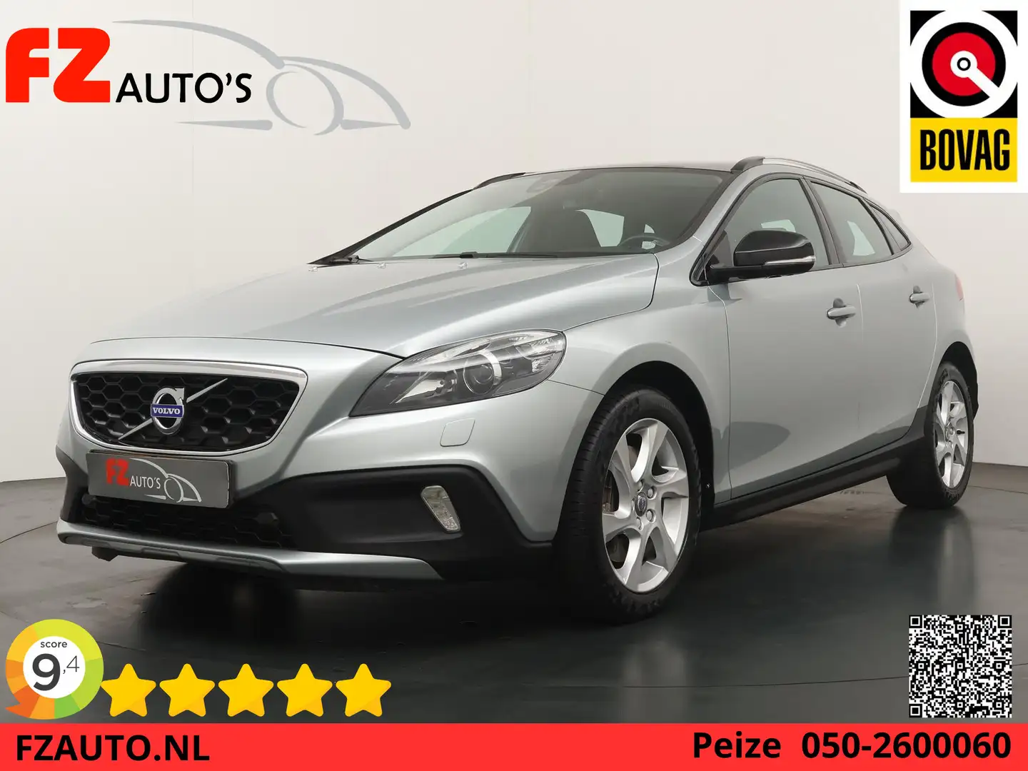 Volvo V40 Cross Country 1.5 T3 Summum - Automaat - 101.442 KM - Lederen in Grijs - 1