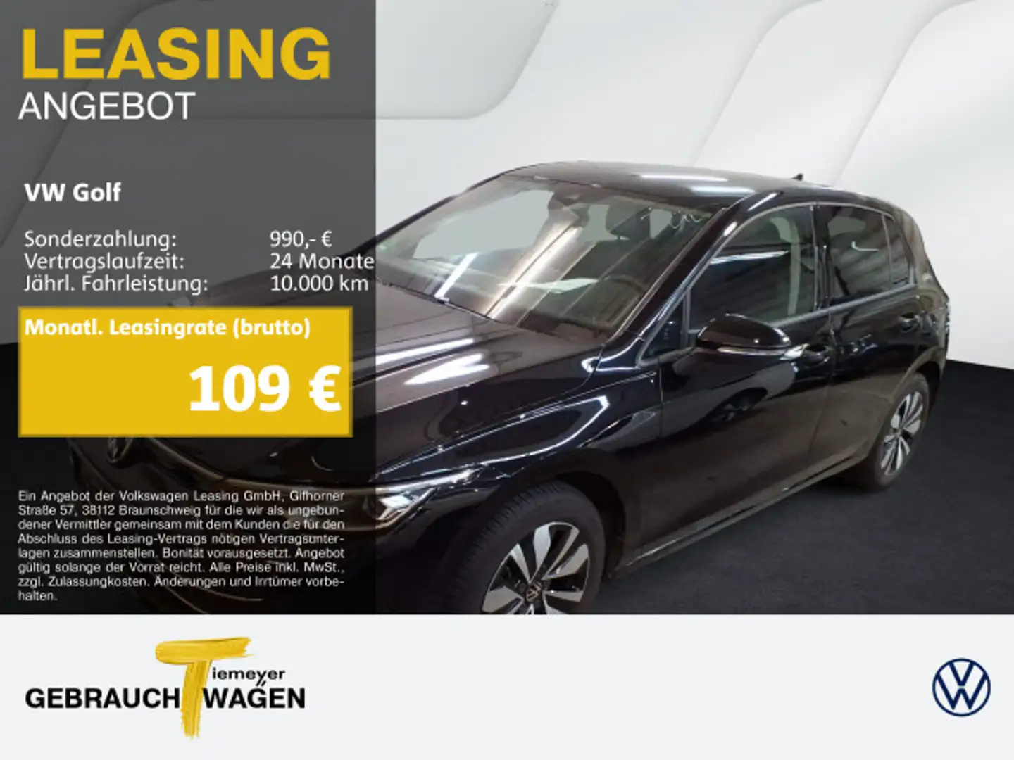 Volkswagen Golf 1.5 TSI GOAL NAVI AHK SITZHZ PDC Schwarz - 1
