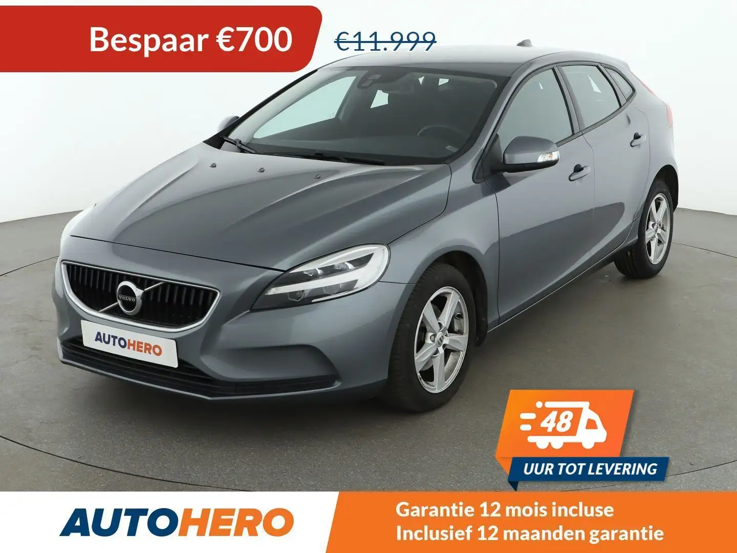 Volvo V40 2.0 D2 Kinetic Grijs - 1