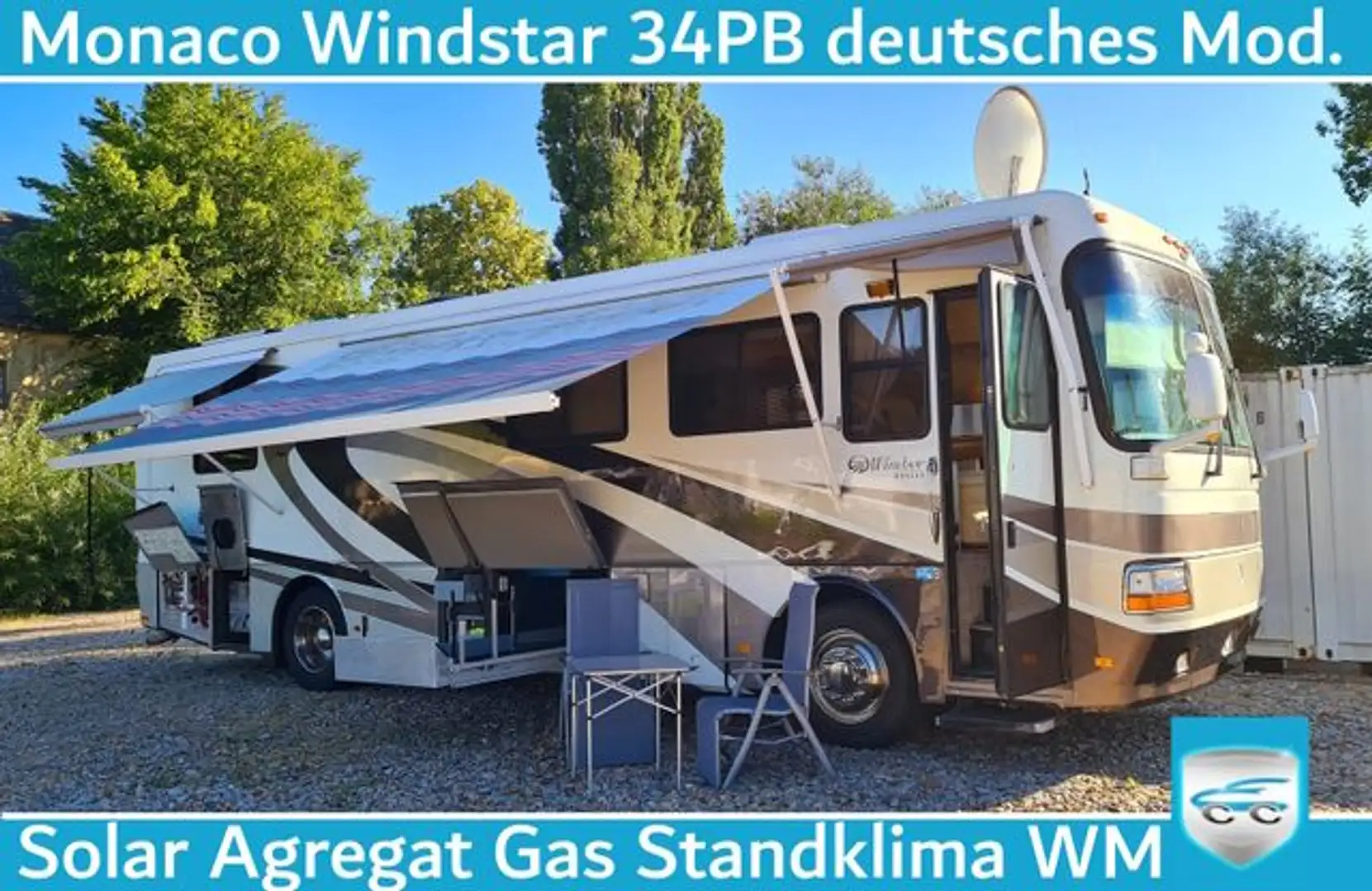 Sonstige Marken Monaco Windsor 34PB Agregat Gas Solar TAUSCH Weiß - 1