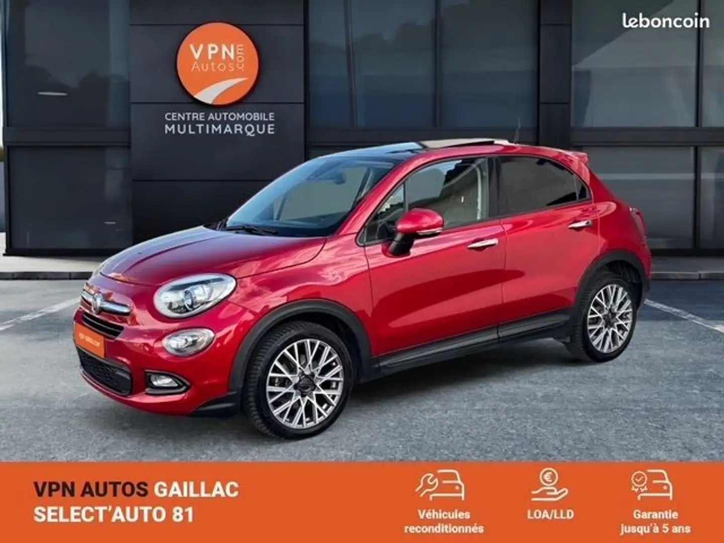 Fiat 500X 1.6 MultiJet 120 ch DCT Club Rouge - 1