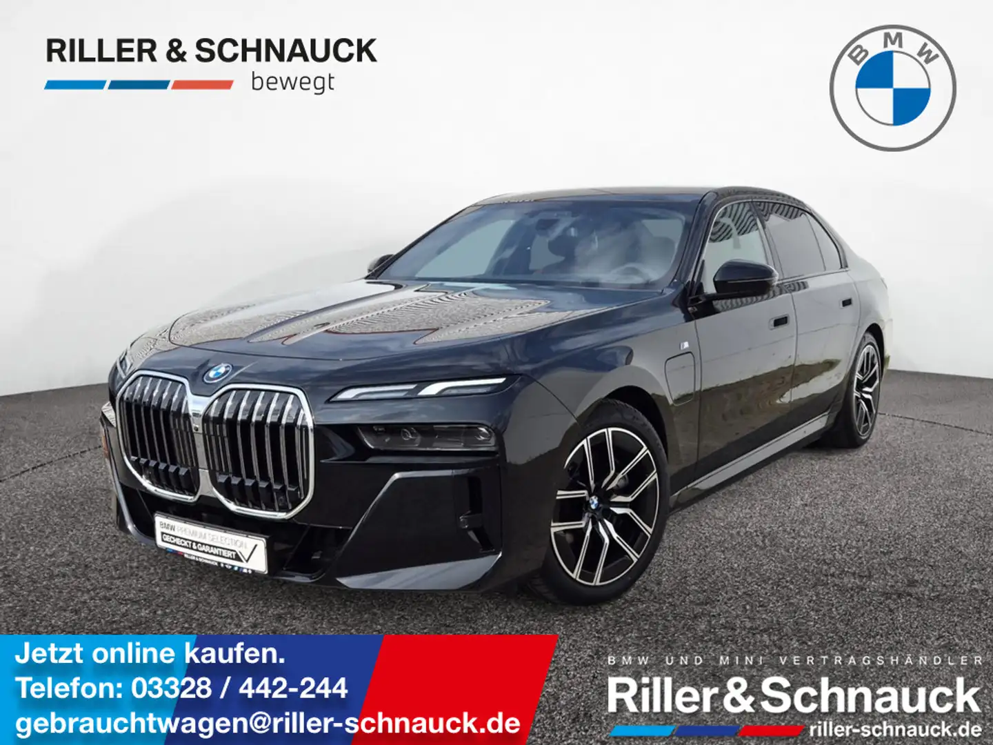 BMW 750 e xDrive M-Sport PANO-SKY+CONNOISSEUR PAKE Negro - 1