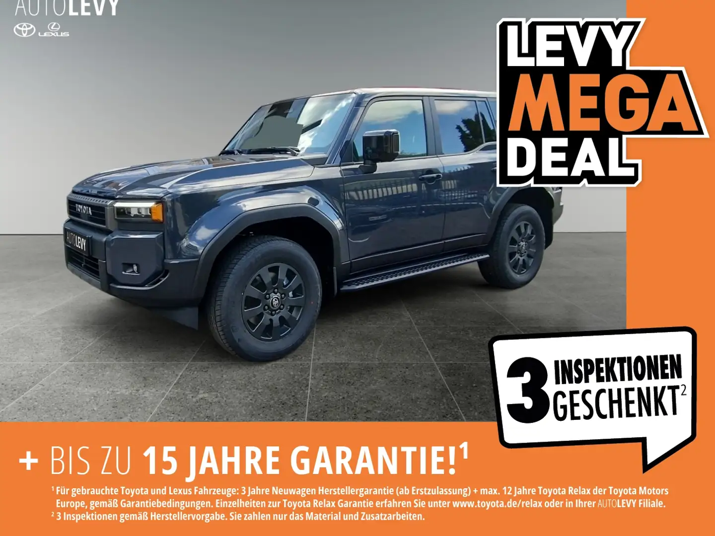 Toyota Land Cruiser 2.8 Executive +7 SITZE+LEDER+ALLRAD Grau - 1