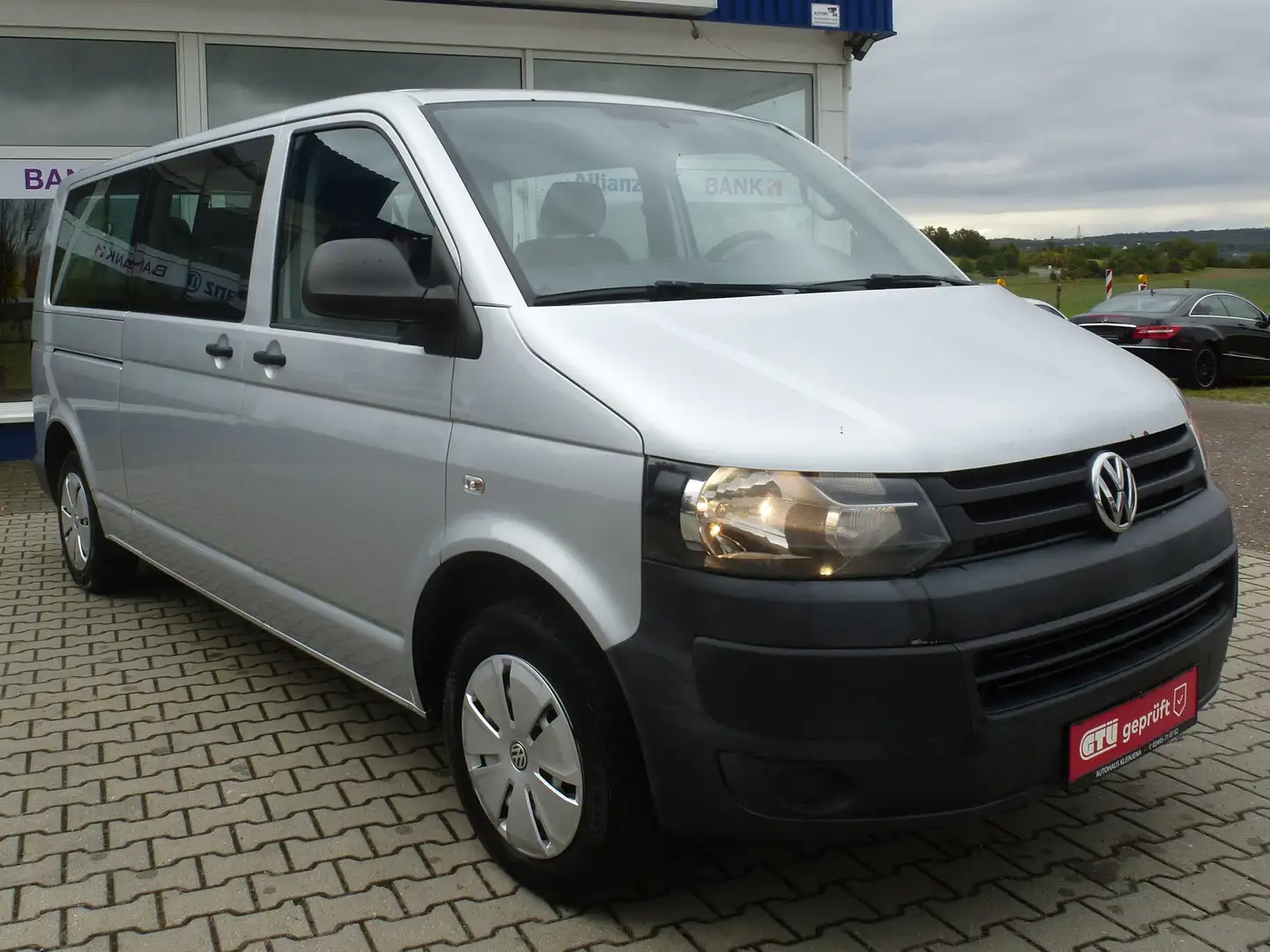 Volkswagen T5 Transporter 2.0 TDI Lang/1-Hand/ Klima/Euro5/9-Sitze Grau - 1