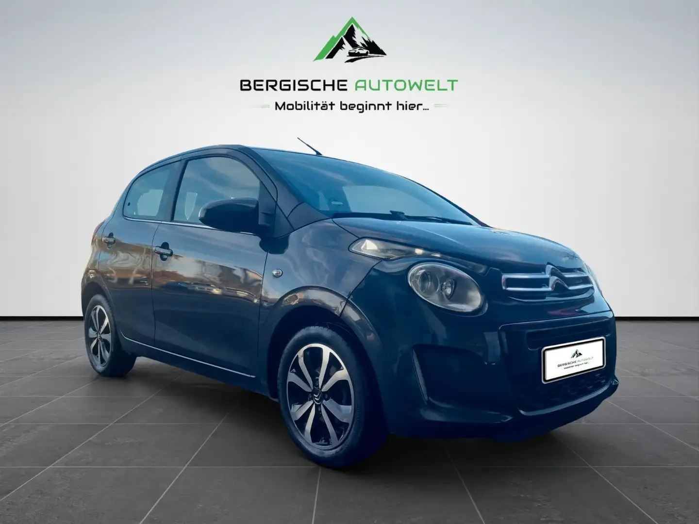 Citroen C1 Shine 1.2 82PS/TEMP/KLIMA-A/CAM/BT/ALU/TÜV Gris - 1