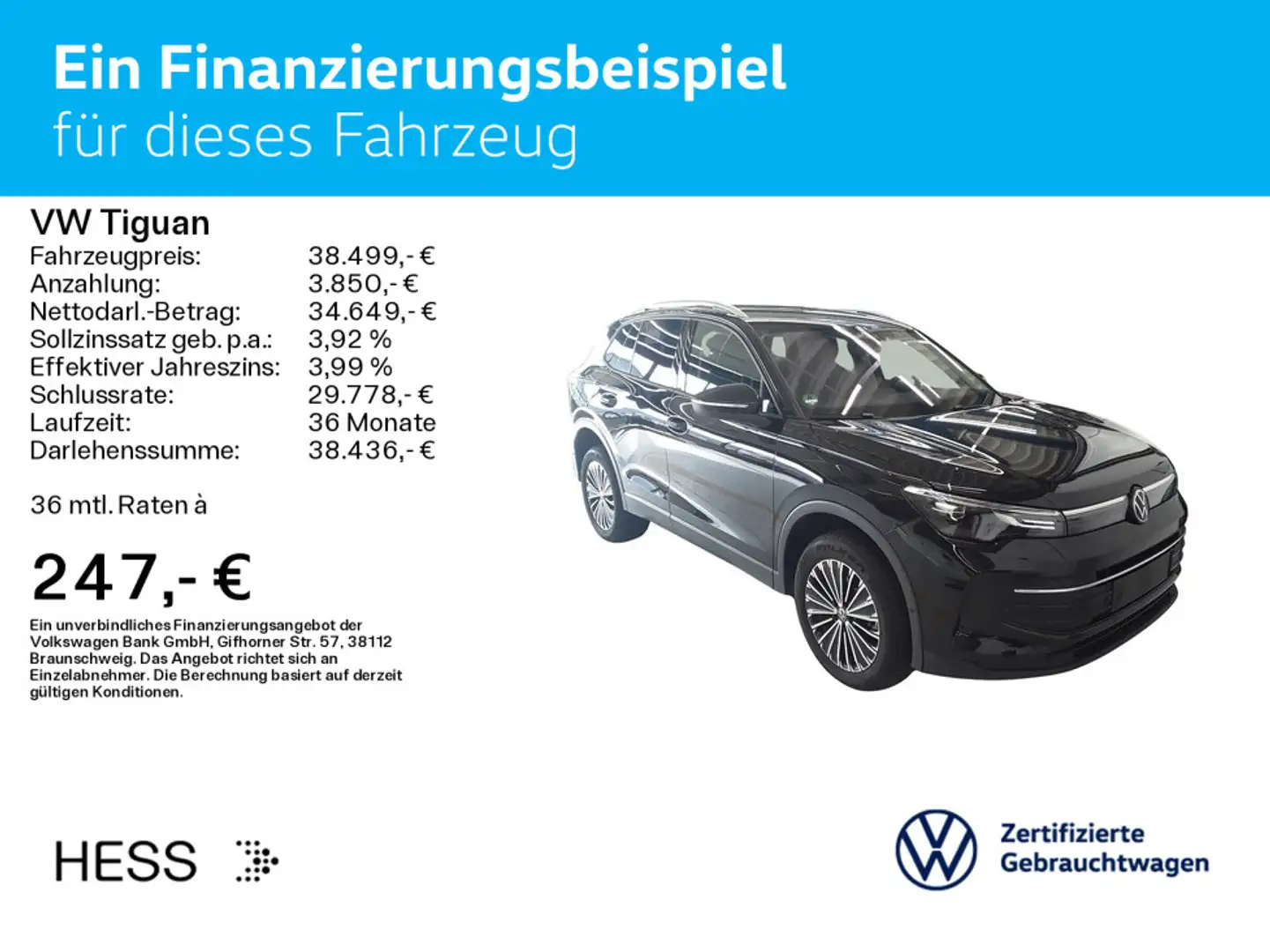 Volkswagen Tiguan 2.0 TDI DSG LIFE*STHZG*SHK*KAMERA*LED*PDC Nero - 2