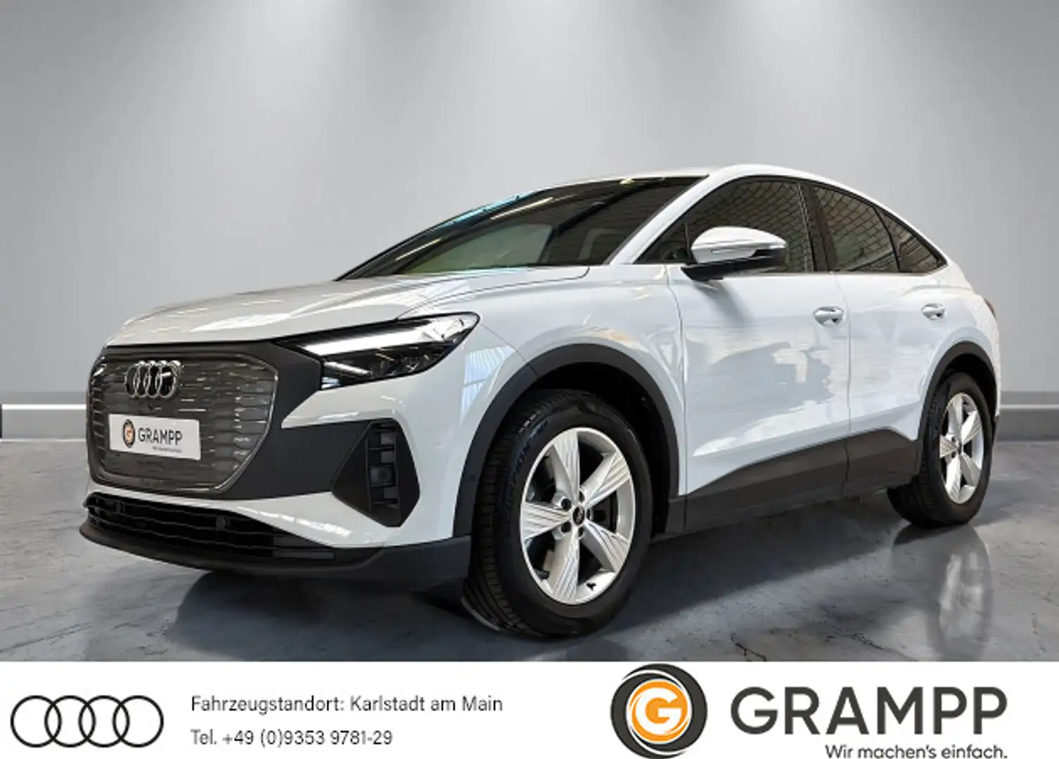 Audi Q4 e-tron 40 +WÄRMEPUMPE+AHK+KAMERA+ Weiß - 1