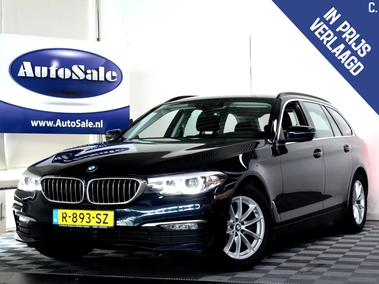 BMW 520 5-serie Touring 520i Executive NAVI LED STOELVW CA Blauw - 1