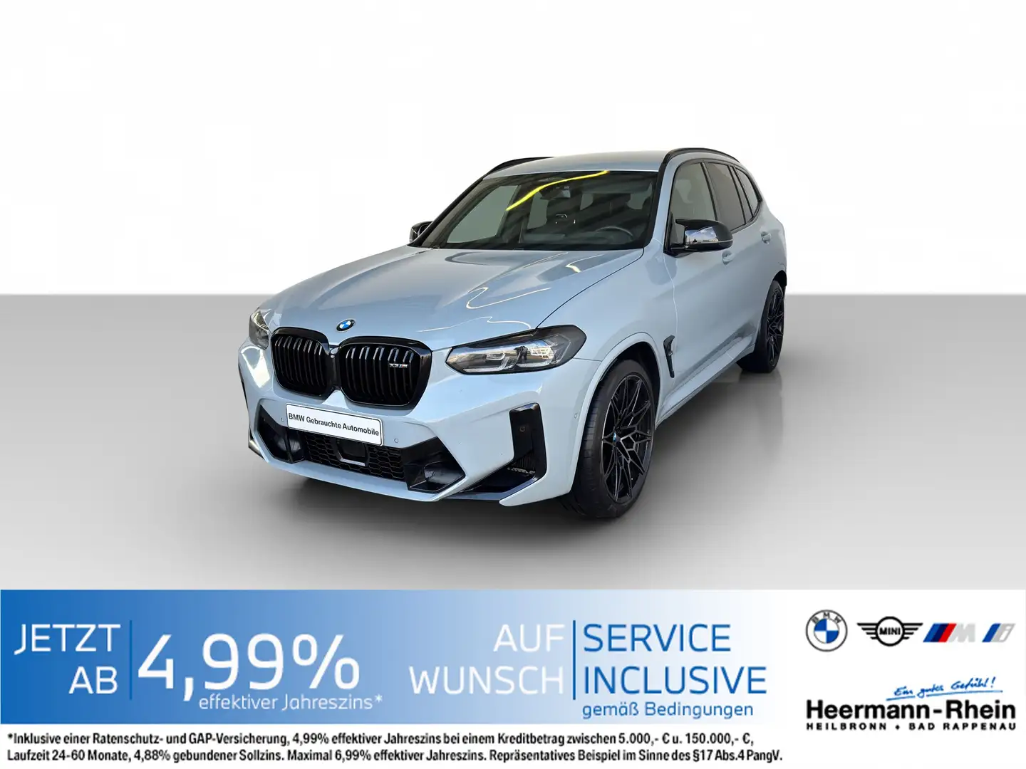 BMW X3 M Competition LiveCock.HUD.AHK.ParkAss.LED Grau - 2