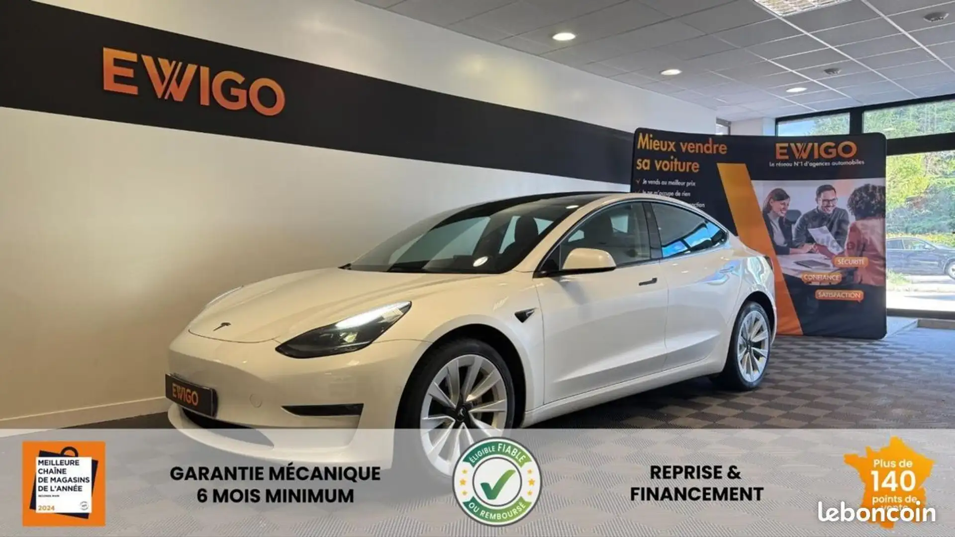 Tesla Model 3 75KWH DUAL MOTOR GRANDE AUTONOMIE 4WD BVA Blanc - 1