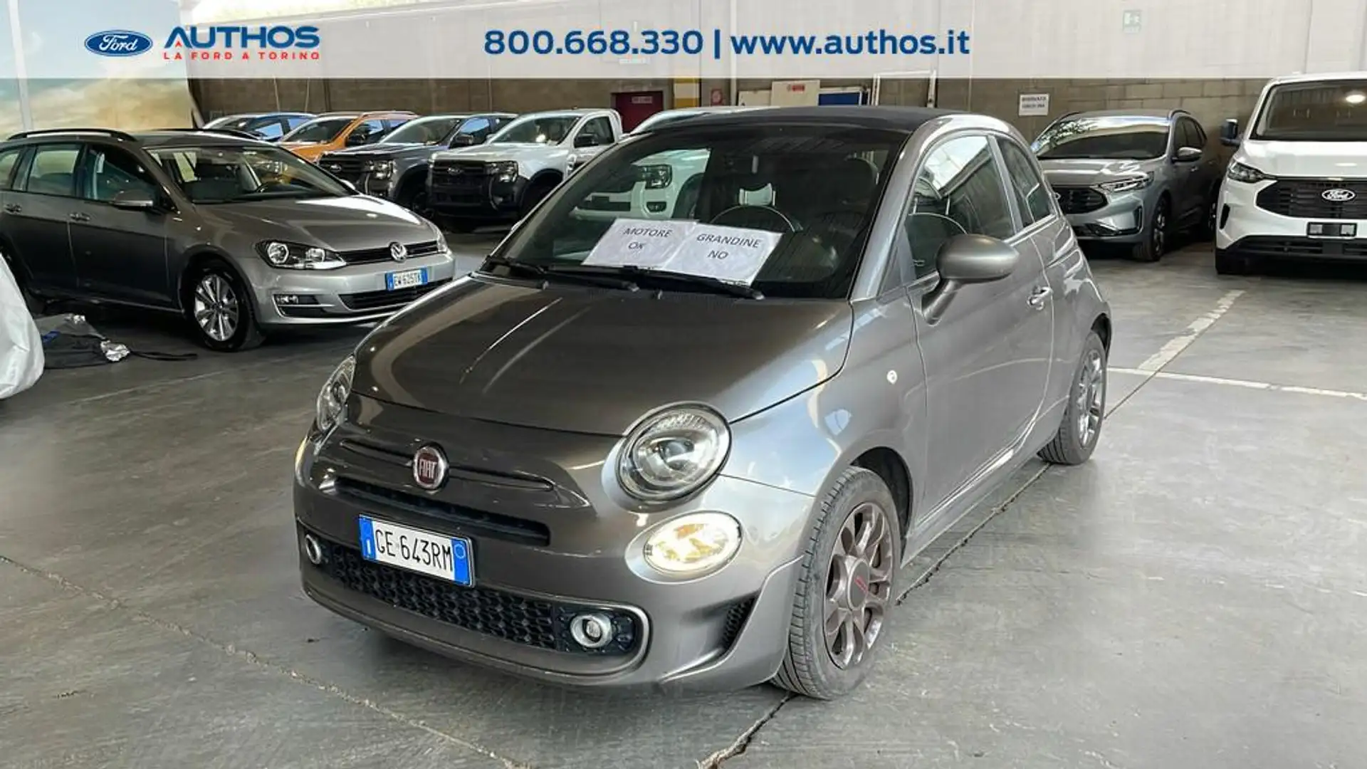 Fiat 500 500C 1.0 hybrid Sport 70cv Grigio - 1
