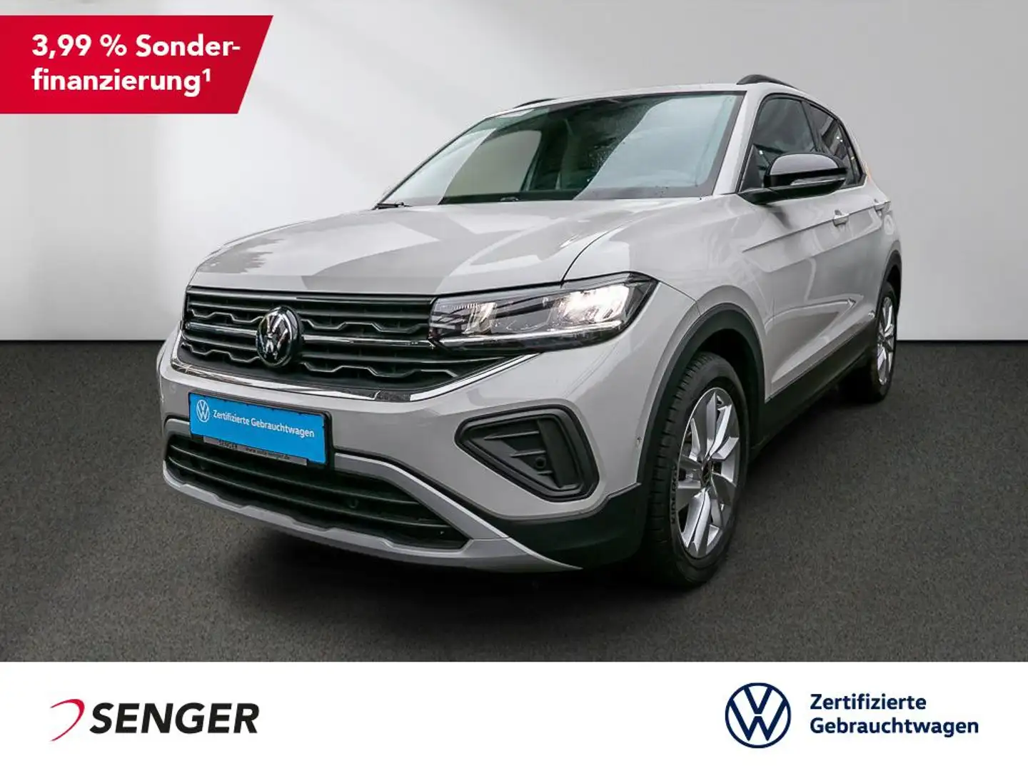 Volkswagen T-Cross 1.0 TSI GOAL DSG Nav AHK PDC SHZ Gris - 1