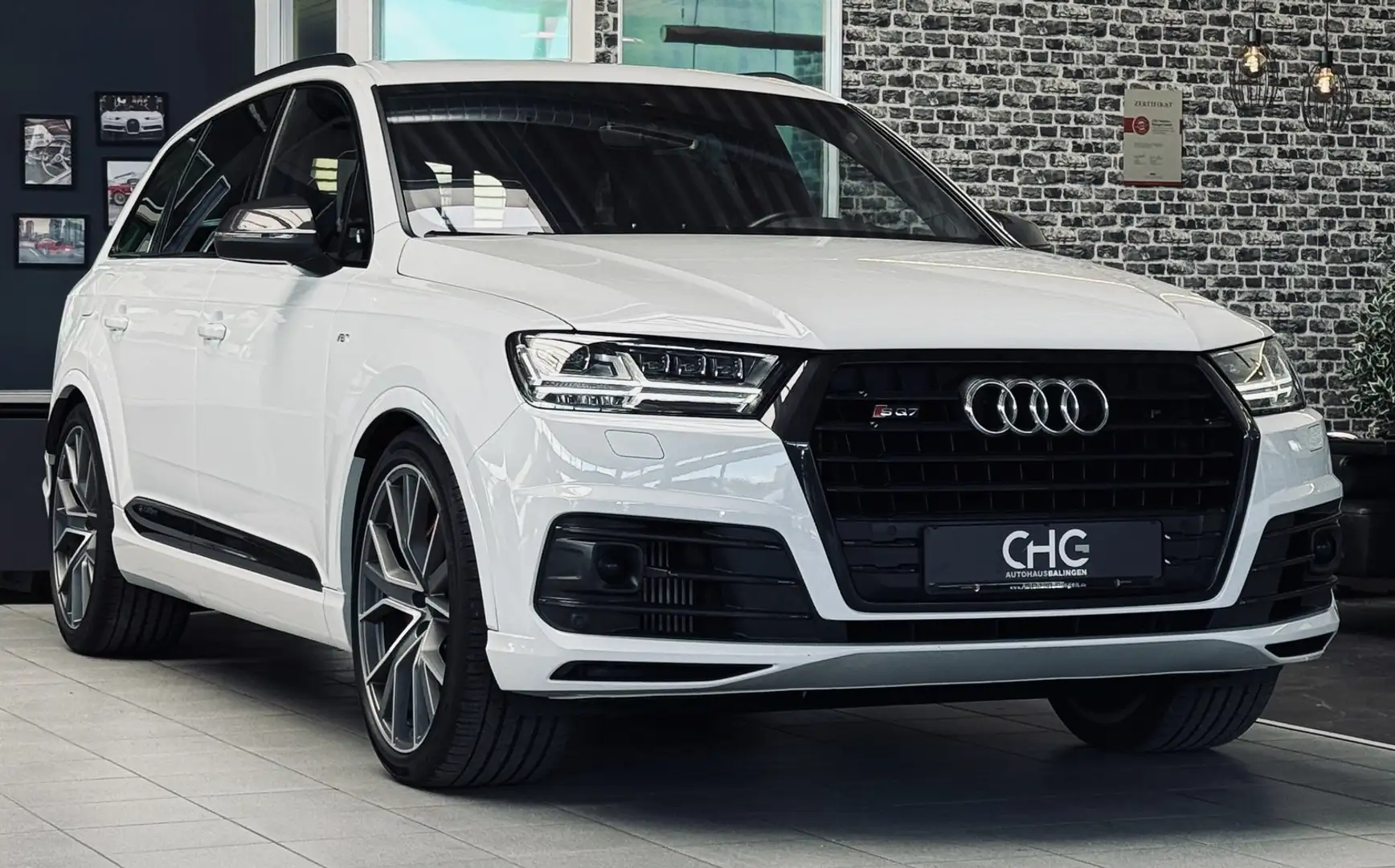 Audi SQ7 quattro |7-SITZ|HUD|PANO|AHK|ALL.LENK.|CARBON Blanc - 1