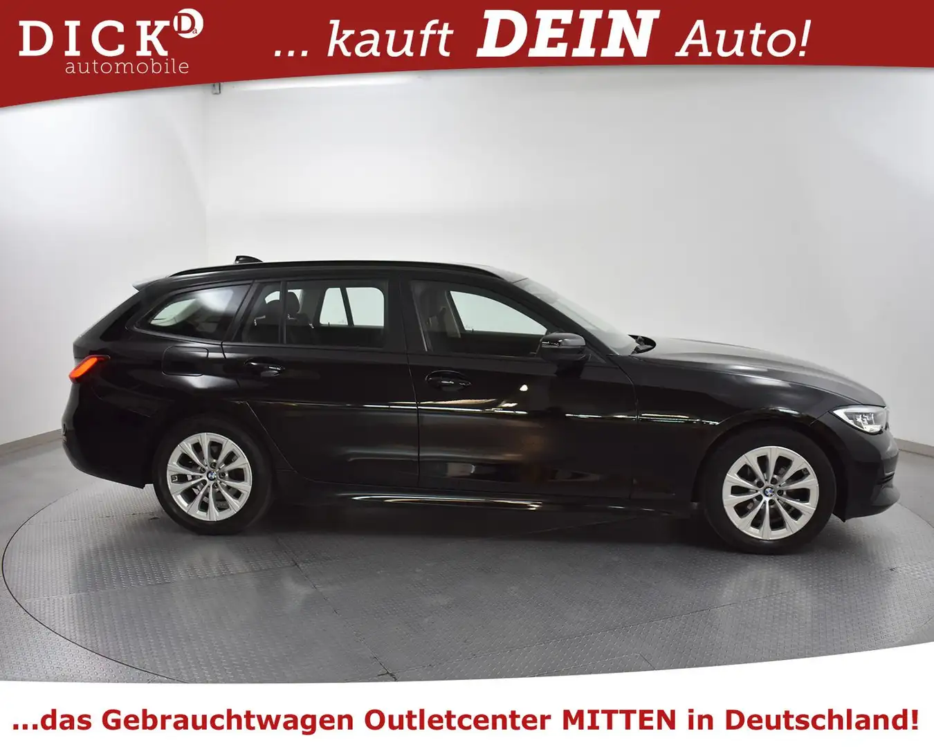 BMW 318 d T Aut. SHADO+LASER+VIRTU+PROF+AHK+SHZ+TEM+M Schwarz - 2