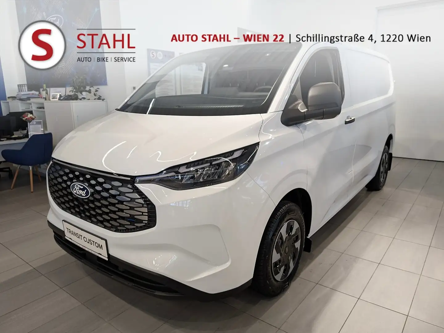 Ford Transit Custom Kasten Elektro 160kW L1H1 320 Limited Weiß - 1
