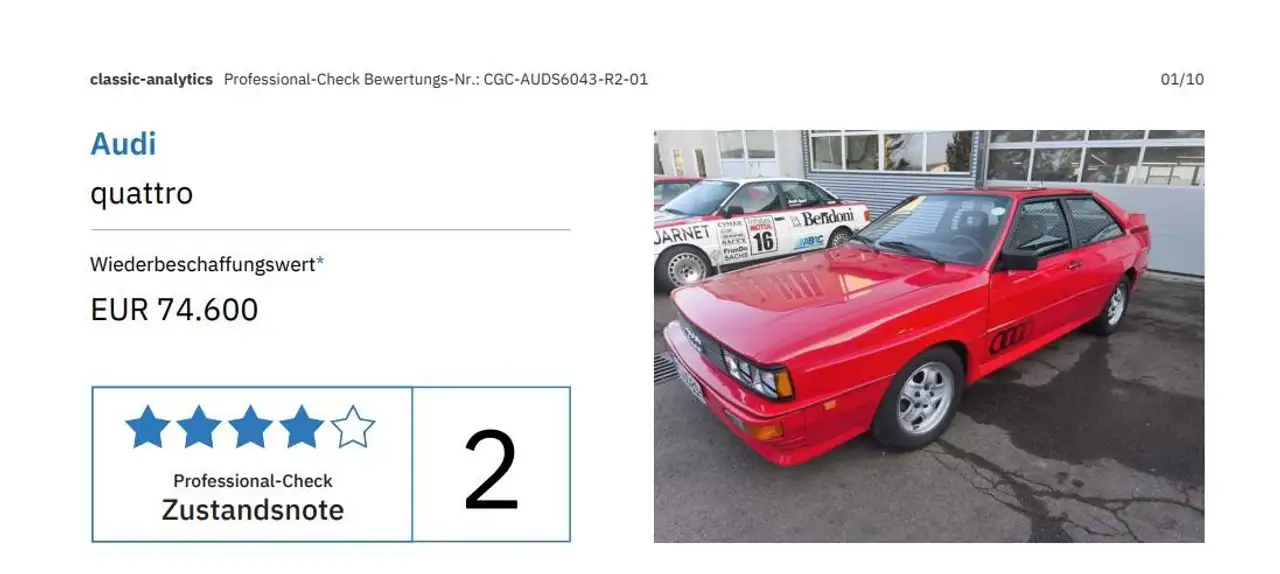 Audi QUATTRO Mit Gutachten von 2026, foto 1