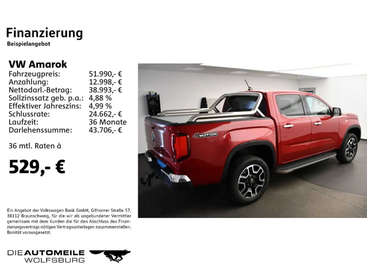 Volkswagen Amarok DC 3.0 TDI 4M Automatik Style AHK/LederSa crvena - 2