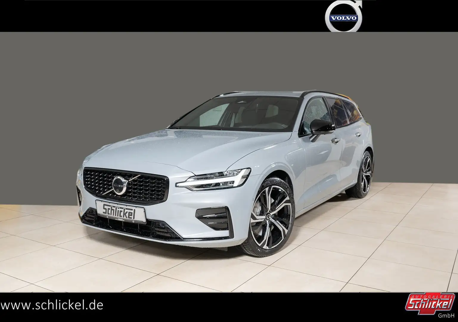 Volvo V60 B4 Diesel Plus Dark 360°Kamera ACC Teilleder Šedá - 1