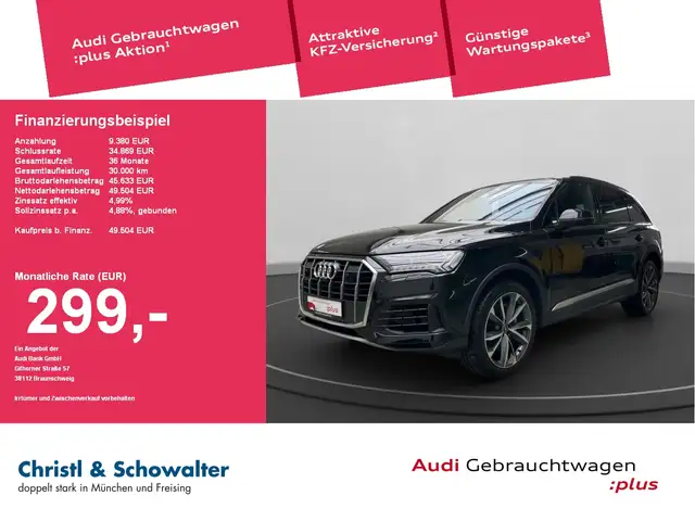 Audi Q7 55 TFSI quattro S line LASER SHZ B&O 4ZAC LASER SH