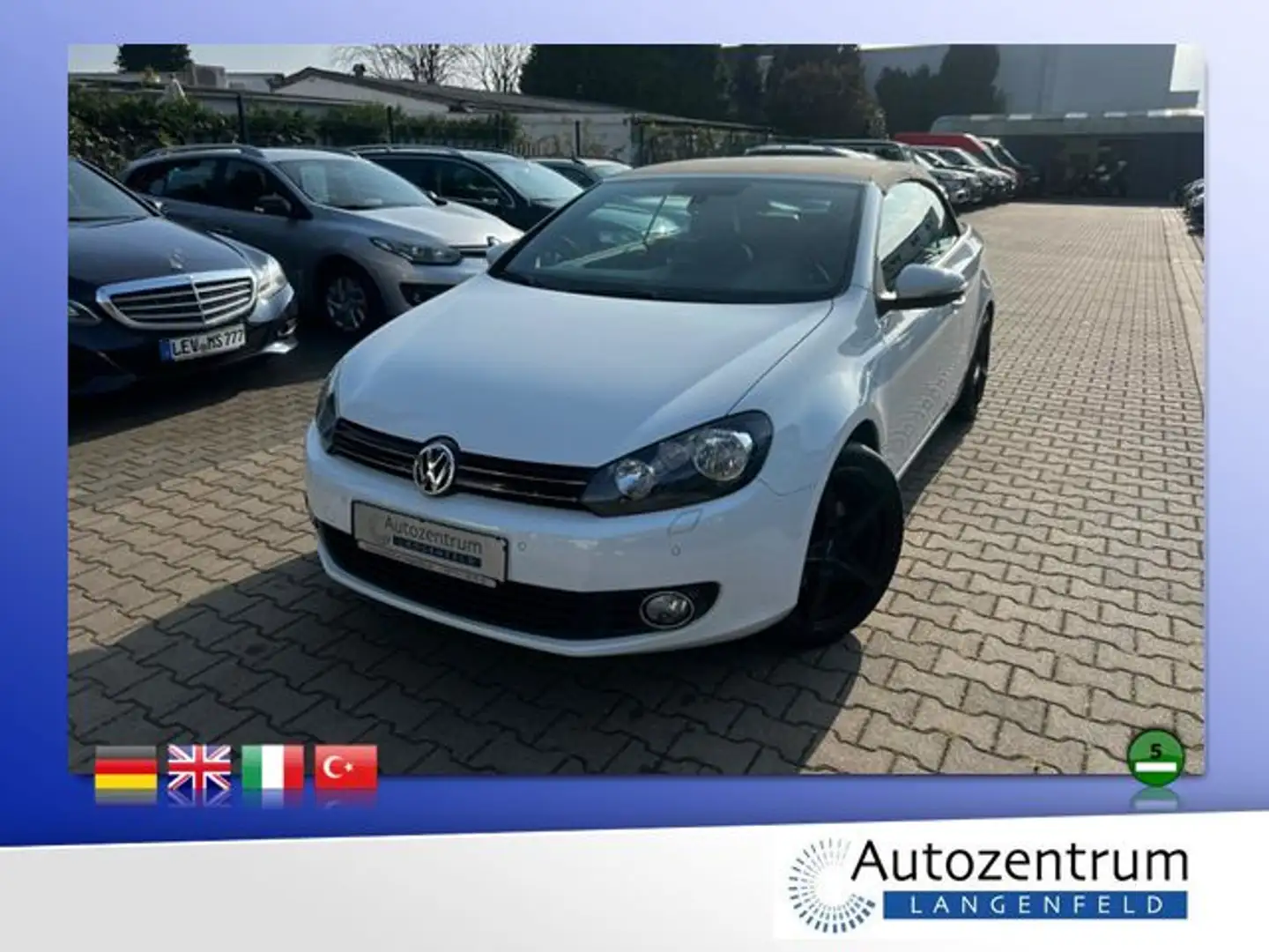 Volkswagen Golf VI 1.4 TSI Lounge Cabriolet *AHK*NAVI* Blanc - 1