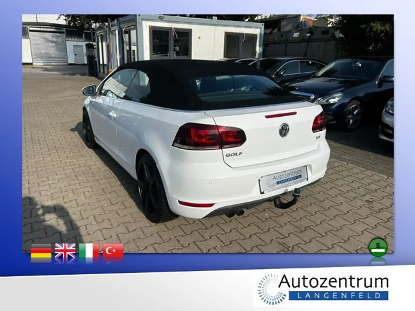 Volkswagen Golf VI 1.4 TSI Lounge Cabriolet *AHK*NAVI* Blanc - 2