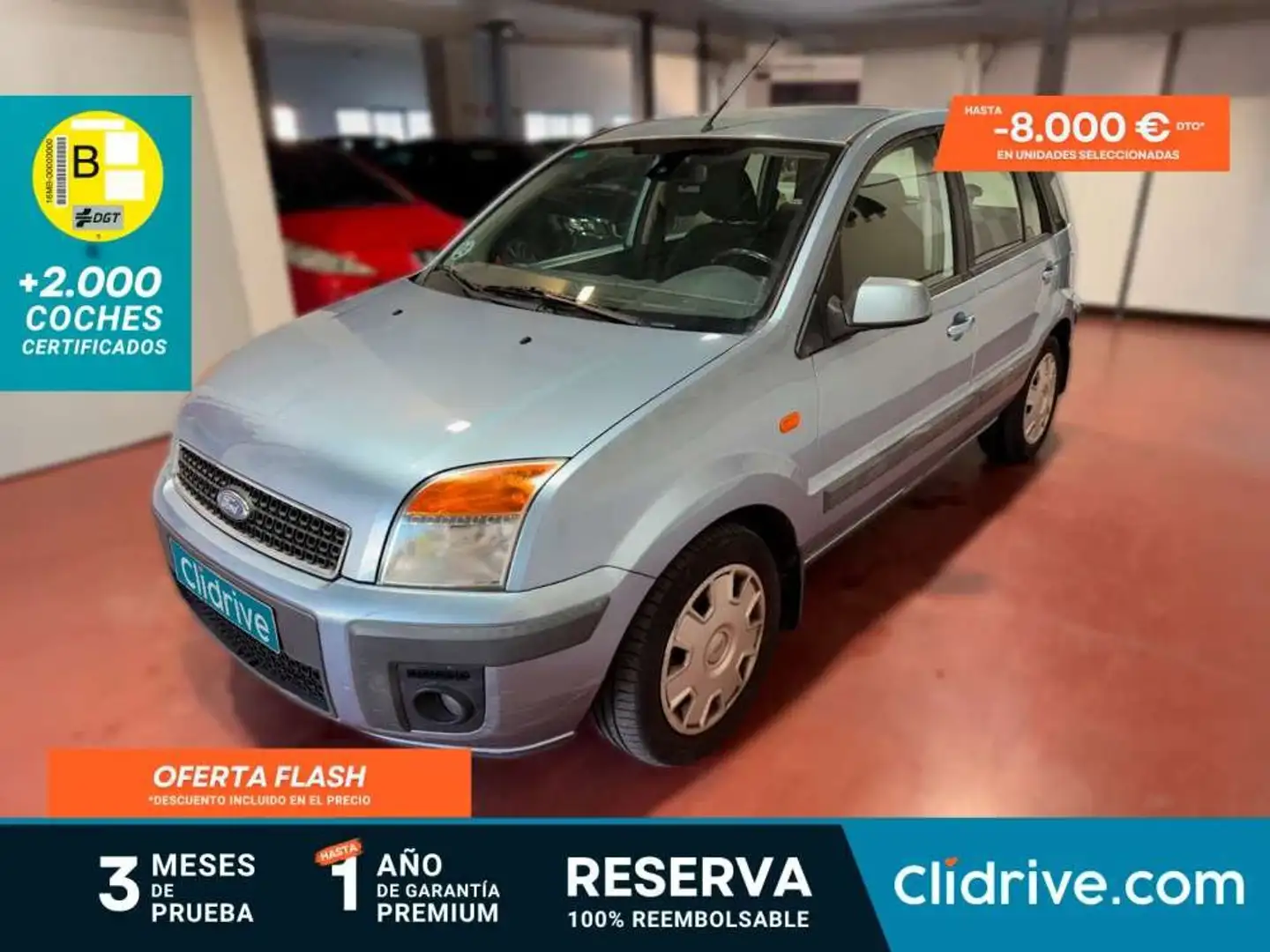 Ford Fusion Pequeño Manual de 5 Puertas Azul - 1