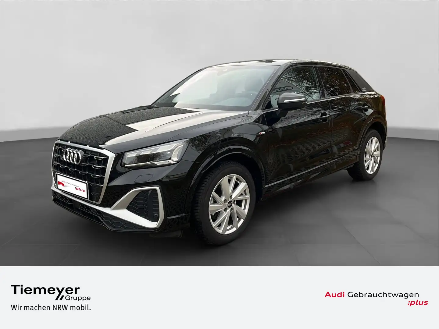 Audi Q2 35 TFSI 2x S LINE LM18 FEINNAPPA AHK MATRIX Noir - 1