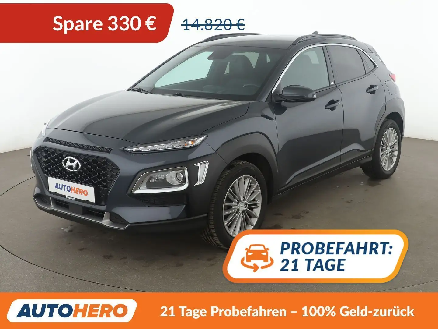 Hyundai KONA 1.0 TGDI YES! 2WD *NAVI*CAM*SHZ*LHZ*ALU*TEMPO* Grau - 1