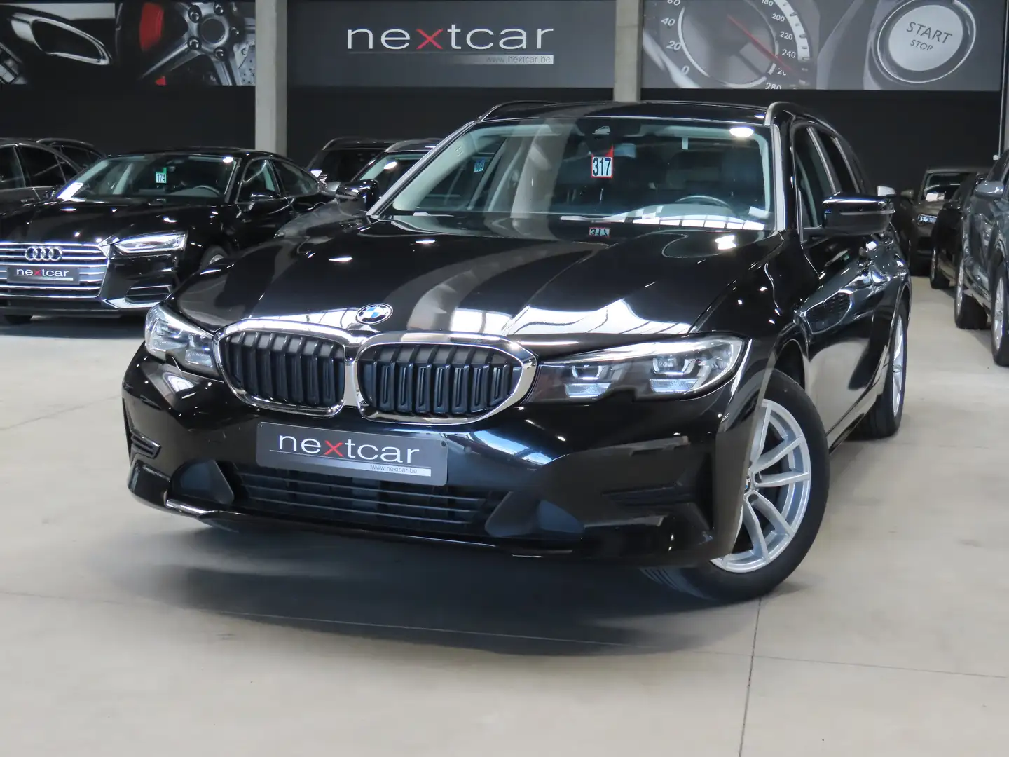 BMW 316 dA Touring G21 CUIR SPORT-LED-NAVI-DIGITAL-PARKING Noir - 1