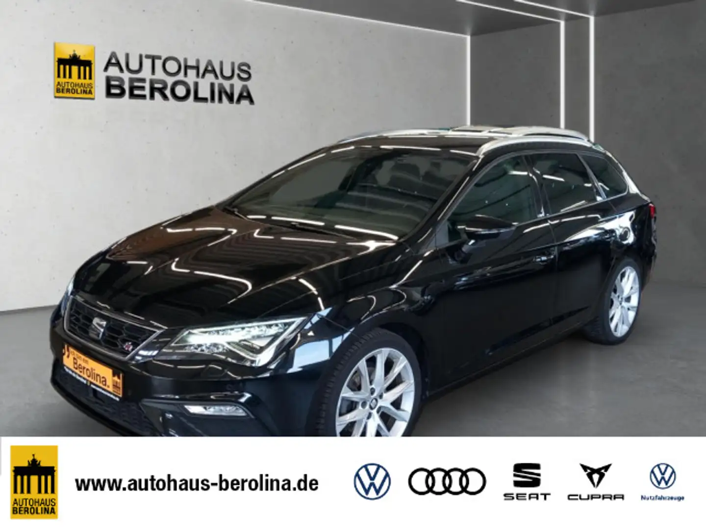 SEAT Leon ST 1.5 TSI FR *ACC*LED*NAV*R-CAM*PDC*SHZ* Чорний - 1