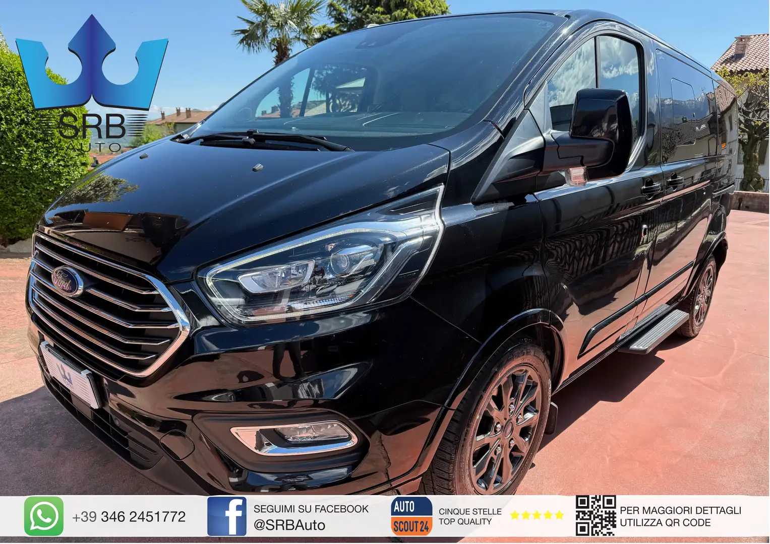 Ford Tourneo 2.0 9 POSTI * PELLE * AUTOMATICO * Nero - 1