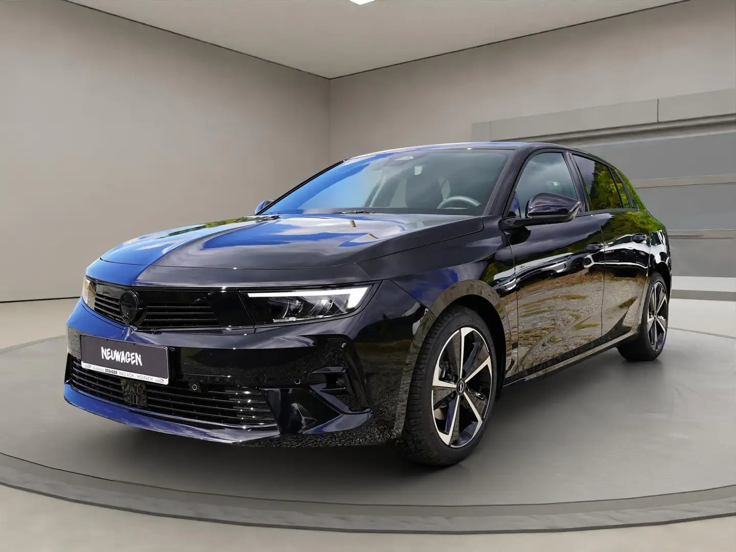 Opel Astra 1.2 GS L+LED+SHZ+360°Kamera-Teilleder+ Schwarz - 1