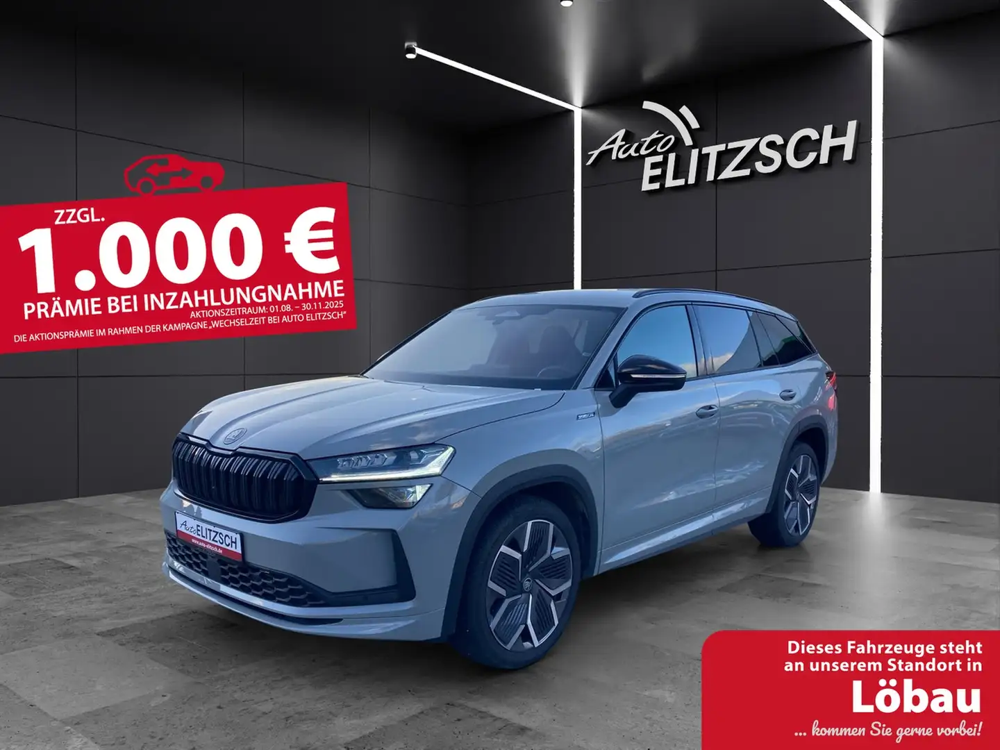 Skoda Kodiaq Sportline 2.0 TDI 4x4 DSG KAMERA AHZ LED Grau - 1