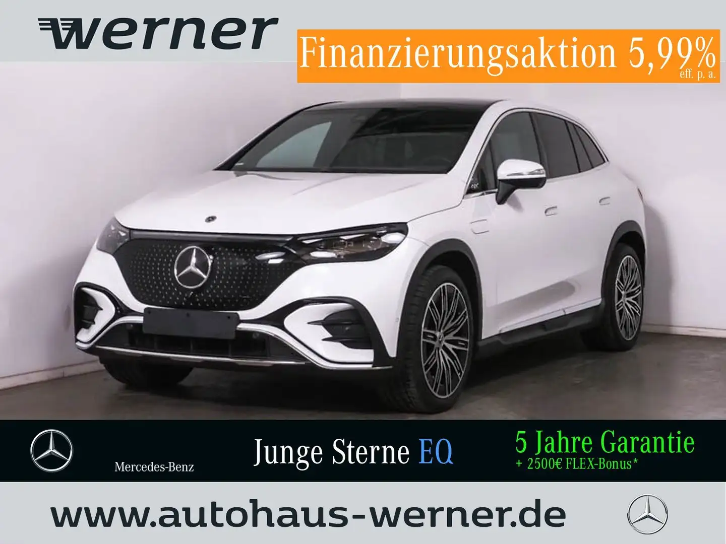 Mercedes-Benz EQE SUV 300 EDITION-AMG-PREMIUM FAP AHK 21" 4xSITZHEIZUN Blanco - 1