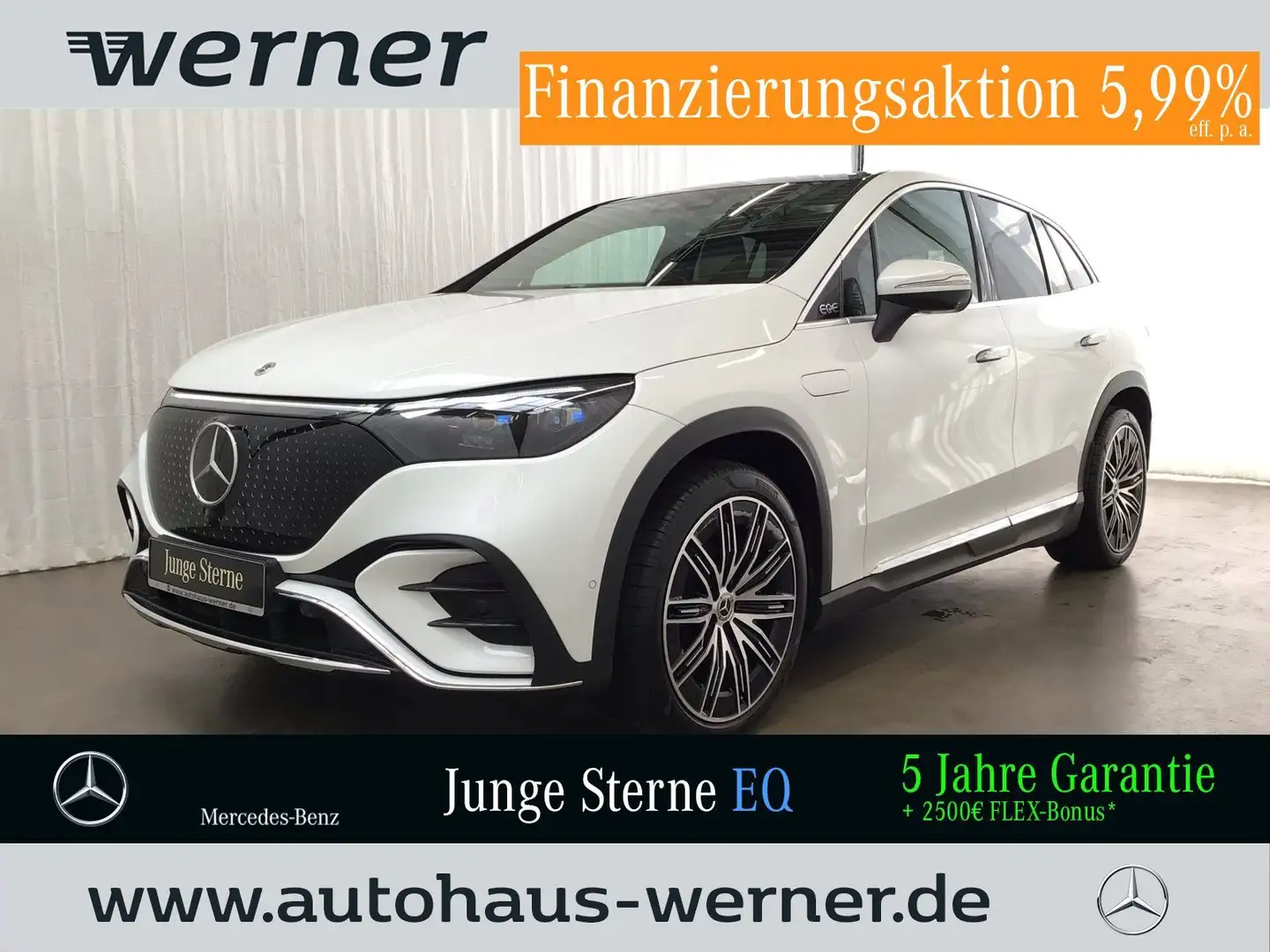 Mercedes-Benz EQE SUV 300 EDITION-AMG-PREMIUM FAP AHK 21" 4xSITZHEIZUN Weiß - 1
