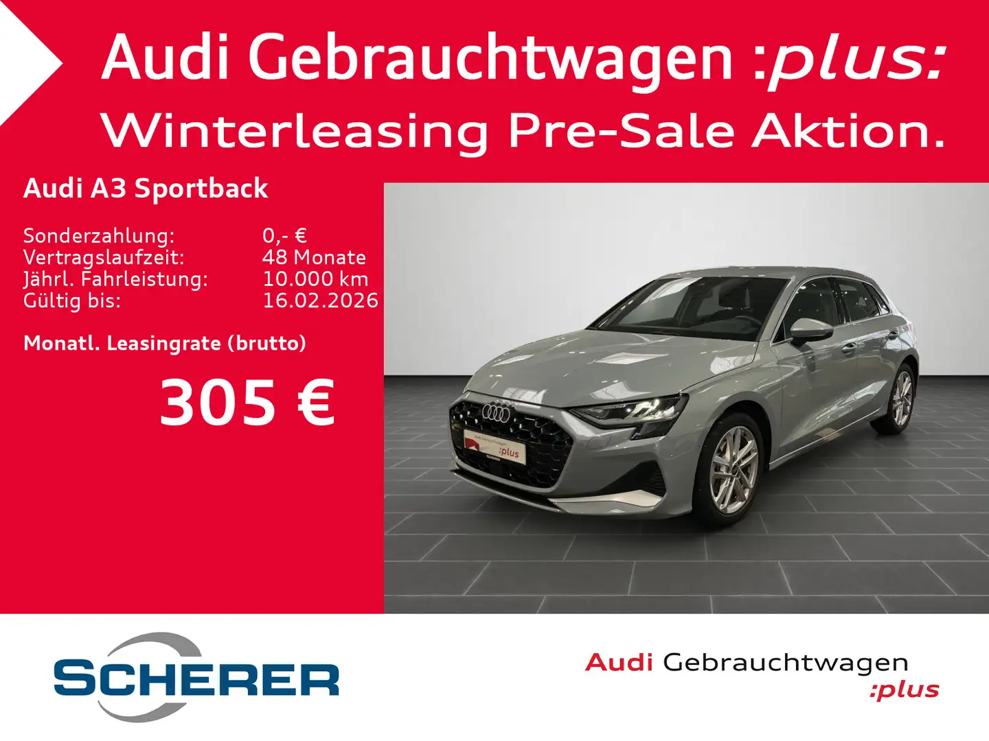 Audi A3 advanced 35 TDI 110(150) kW(PS) S t Grau - 1