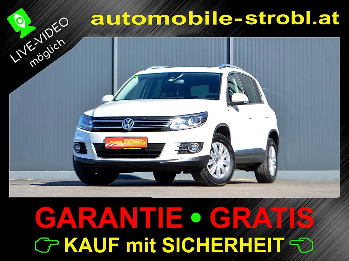 Volkswagen Tiguan 2,0 TDI 4Mo Sky DSG *AHV*NAVI*Garantie* Weiß - 1