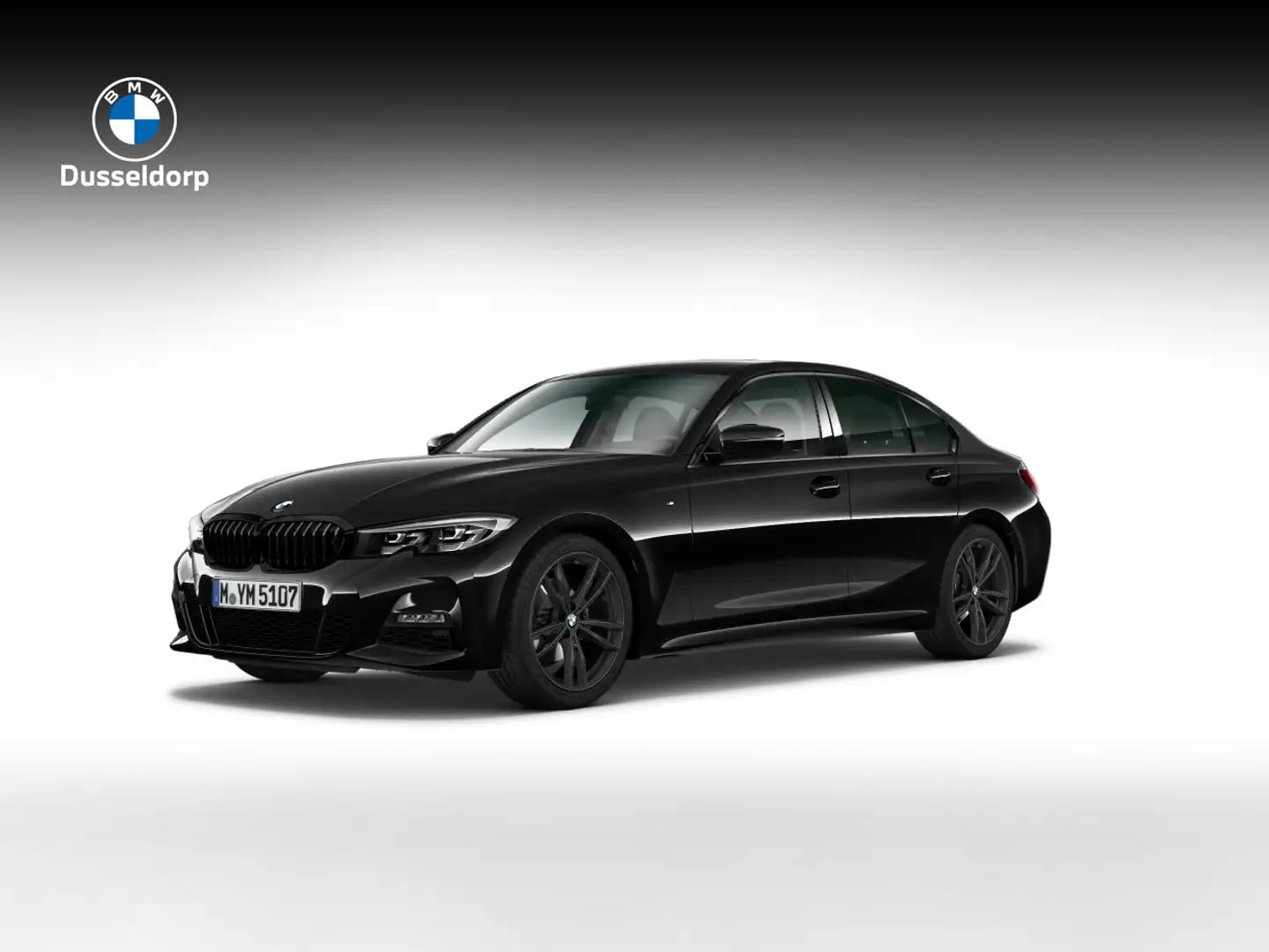 BMW 318 3-serie sedan 318i M Sport Zwart - 1
