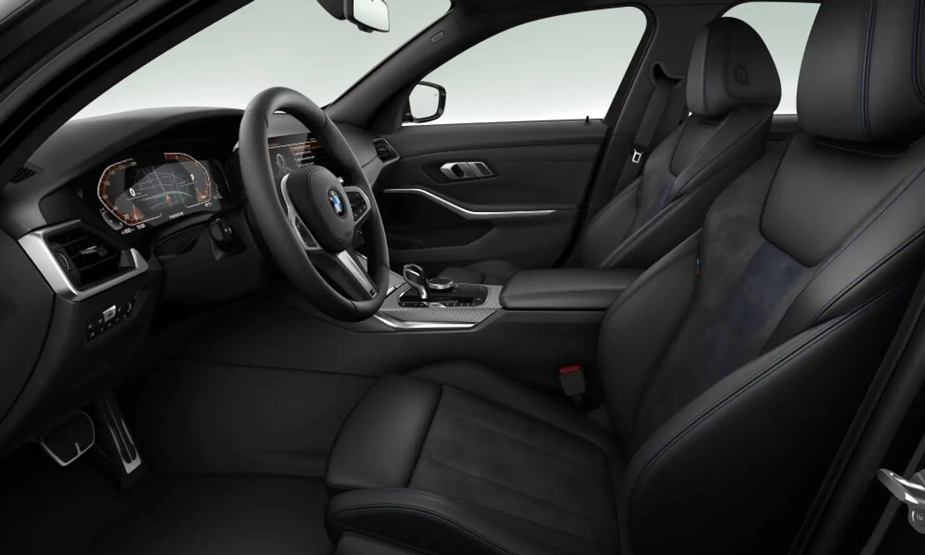 BMW 318 3-serie sedan 318i M Sport Zwart - 2