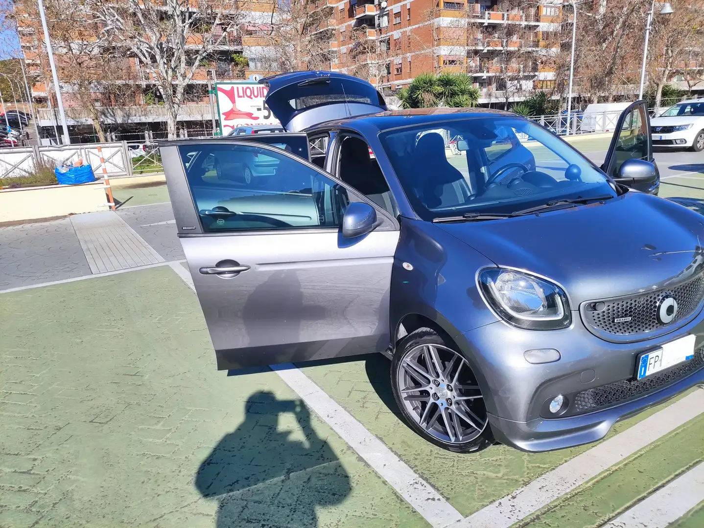 smart brabus FORFOUR CV 109 ITALIANA NO IMPORTAZIONE Сірий - 2