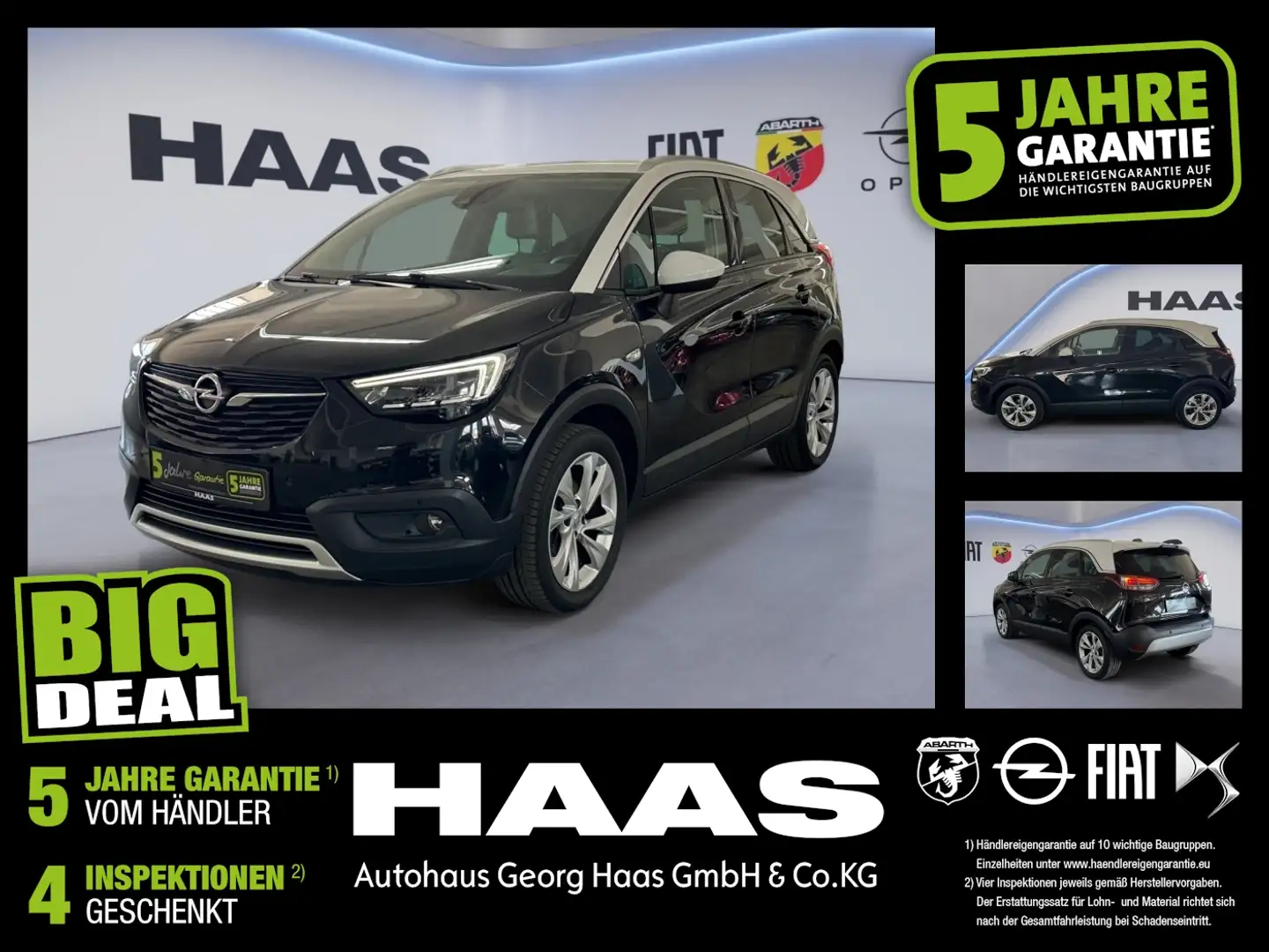 Opel Crossland 1.2 Turbo Klimaautomatik, Bluetooth Schwarz - 1