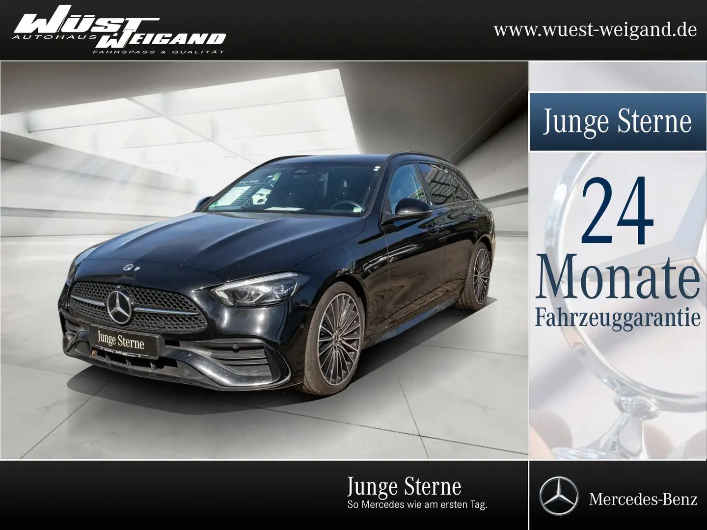 Mercedes-Benz C 200 d T AMG Pano+Kamera+LED+19"+Tot+Sound+MBUX Nero - 1