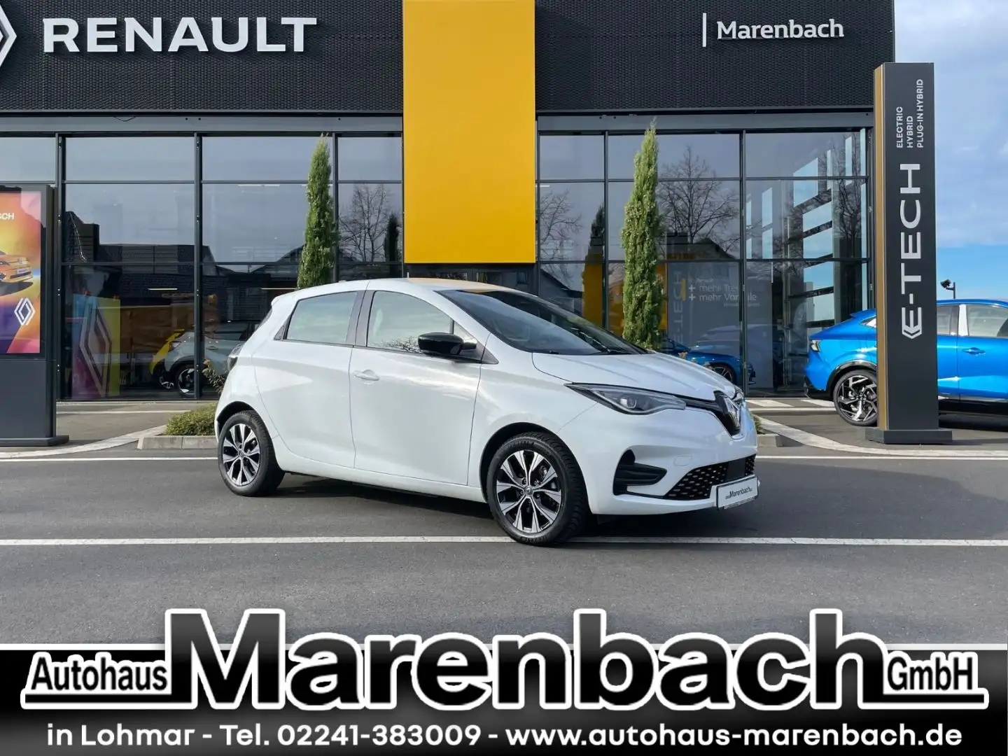 Renault ZOE Evolution EV50 110hp + PDC + Navi + Allwette Weiß - 1
