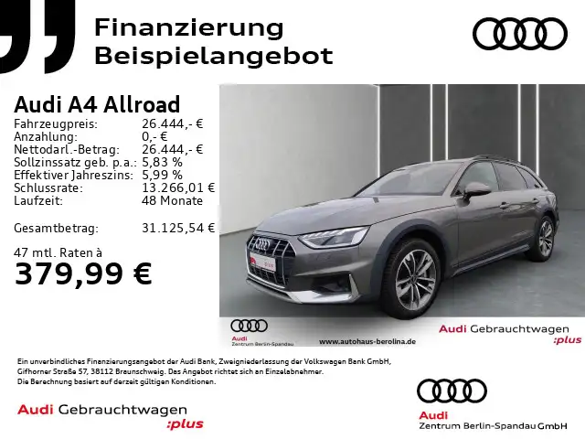 Audi A4 allroad A4 allroad 45 TFSI qu. S tronic *AHK*NAV+*SHZ*